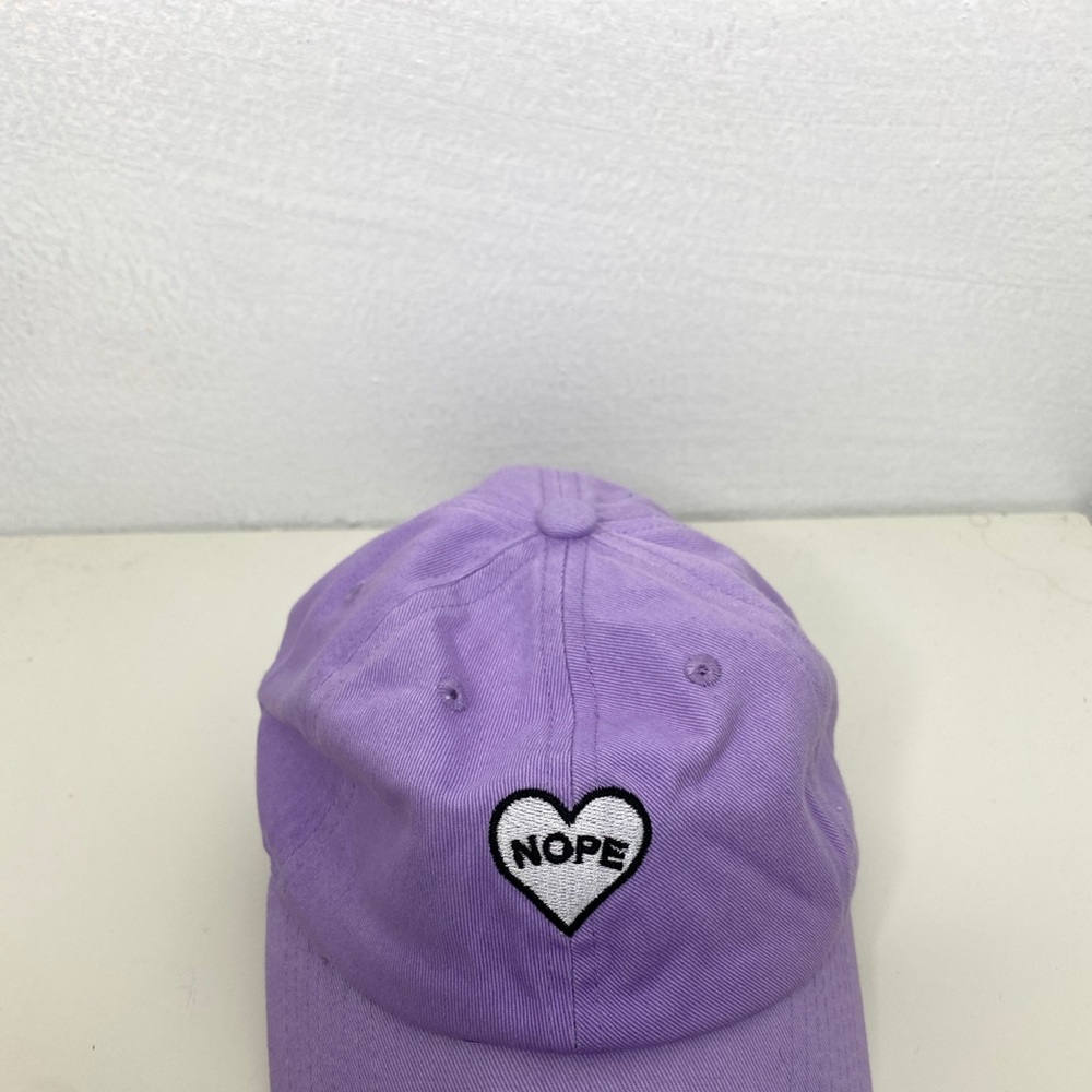 Tillys embroidered slogan “nope”  baseball cap
